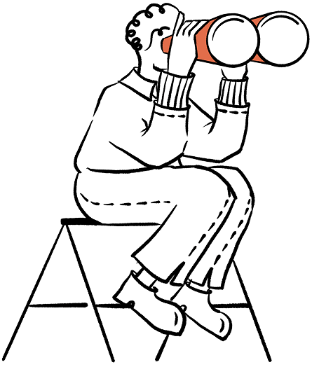 person looking illustration